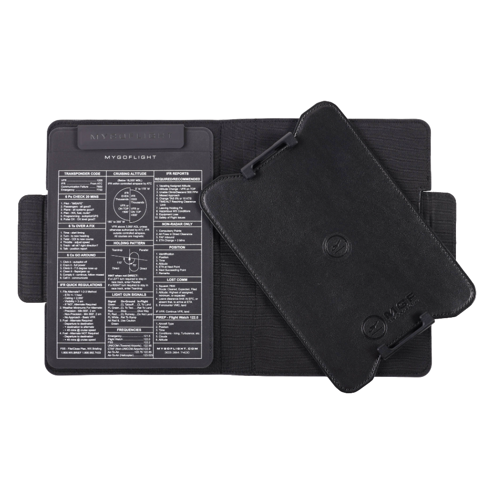 Universal Mini Kneeboard Folio C for Aviators | MYGOFLIGHT Universal Mini Kneeboard Folio C for Aviators | MYGOFLIGHT