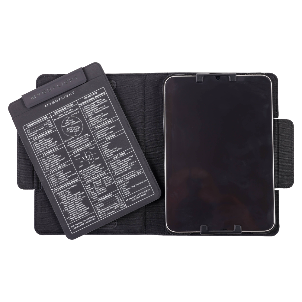 Universal Mini Kneeboard Folio C for Aviators | MYGOFLIGHT Universal Mini Kneeboard Folio C for Aviators | MYGOFLIGHT