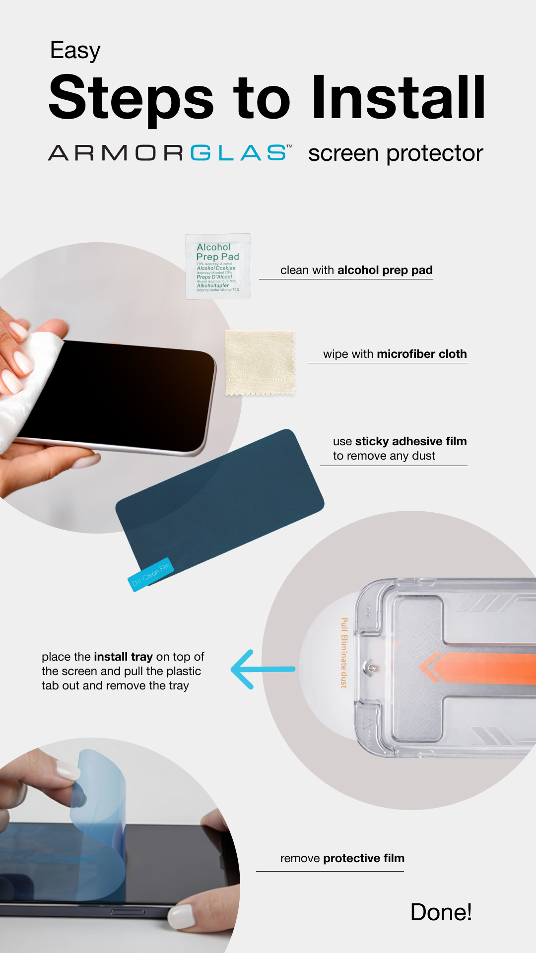 ArmorGlas Anti-Glare Screen Protector - iPhone 16 Pro / iPhone 17