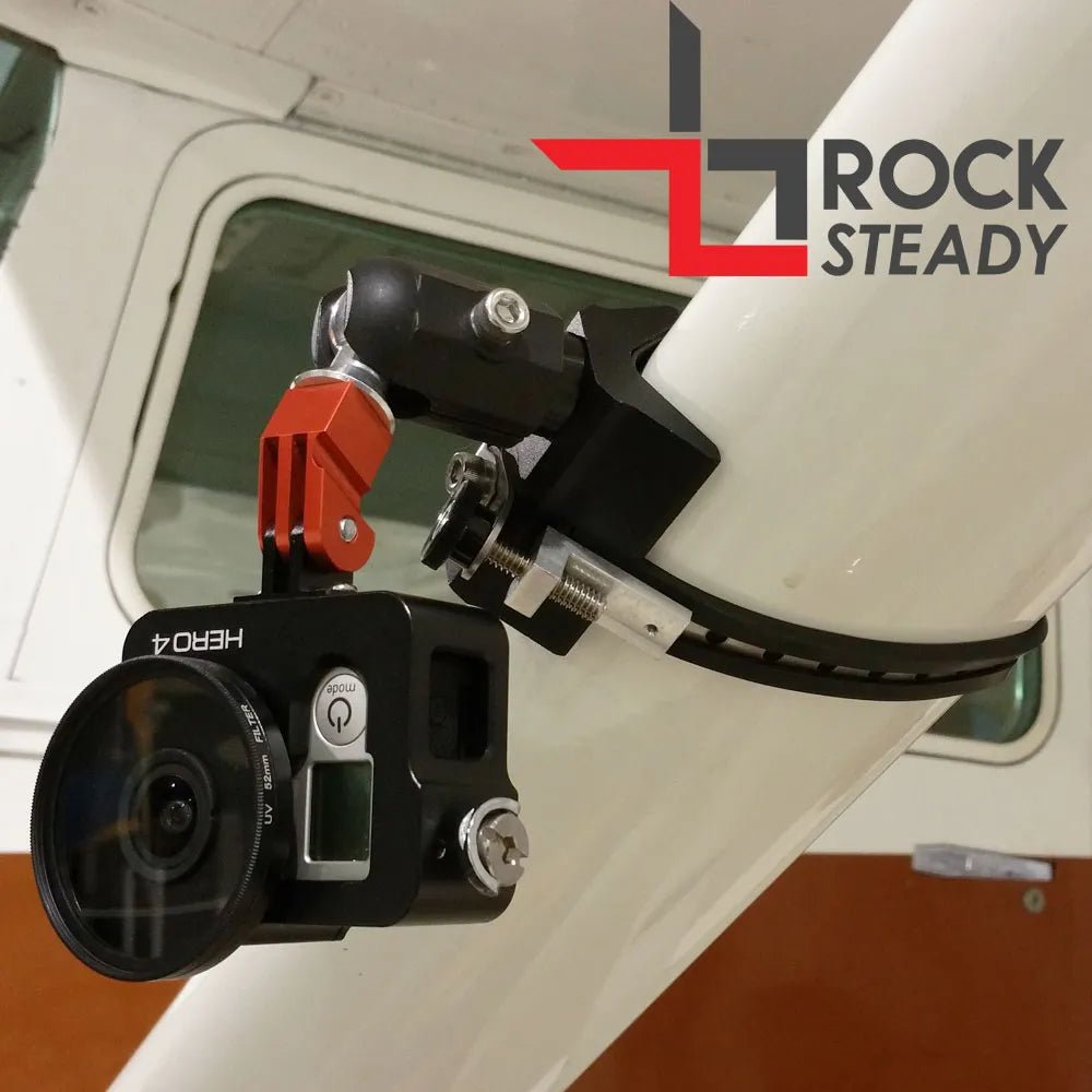 Rock Steady Strut/Skid GoPro Ball Mount & Steel Strap - MYGOFLIGHT
